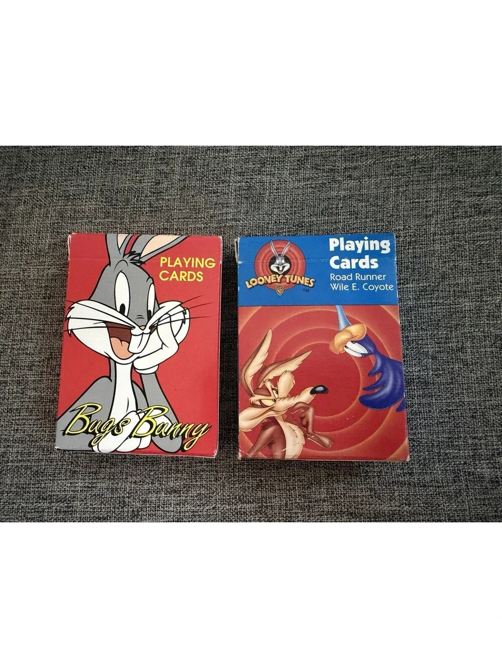 Full Sets Playing Cards Bugs Bunny And Road Runner In Boxes 2 Sets